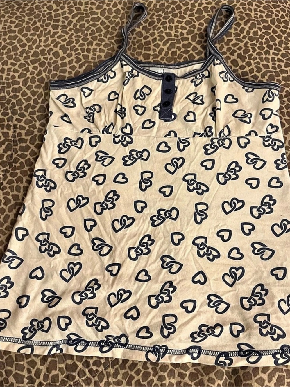 Nick & Sarah Floral Camisole in White & Blue Size M
